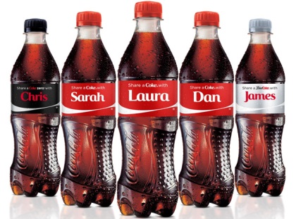 Share a Coke bottles