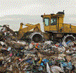 Landfill rubbish dump