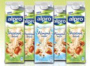 Alpro almond and hazlenut drink