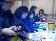 GM trial scientists in the lab