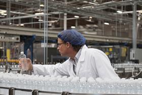 Water factory worker