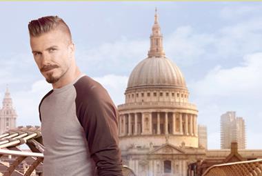 David Beckham Paralympics ad for Sainsburys close-up