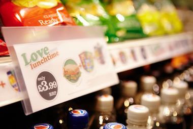 C-store offer on shelf