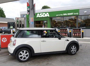 Asda forecourt