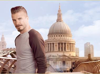 David Beckham Paralympics ad for Sainsburys close-up