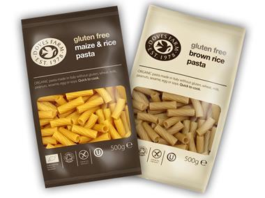 Doves Farm lands two more gluten-free pastas