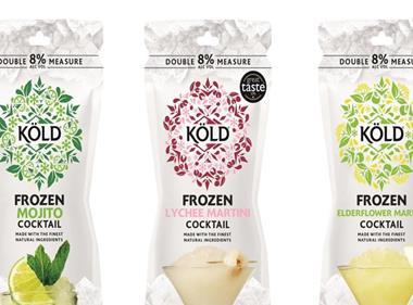 Köld frozen cocktails launched as single pouch format