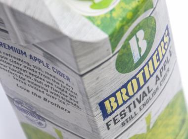 Brothers Cider claims 'industry first' with resealable carton