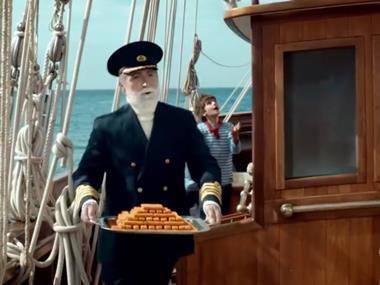 Captain Birdseye's back! And he's battling a hungry octopus