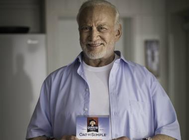 Buzz Aldrin lands for latest Quaker Oats campaign