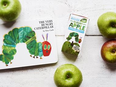 Cawston Press adds Very Hungry Caterpillar Cloudy Apple juice
