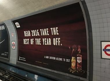 Southern Comfort welcomes 2017 with out-of-home push