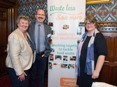 Sainsbury's showcases Swadlincote food waste project to 30 MPs
