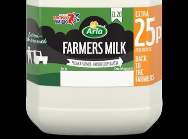 Arla launches 'Farmers Milk' premium brand