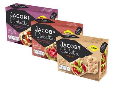 Jacobs launches Ciabatta Crackers as brand overhaul continues
