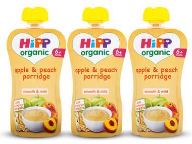 Hipp Organic Apple & Peach Porridge: acid test