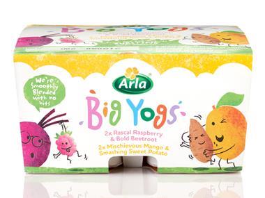 Kids' yoghurt with veg launched by Arla