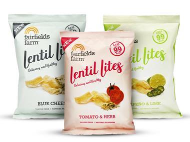 Fairfields Farm unveils healthier snack range Lentil Lites