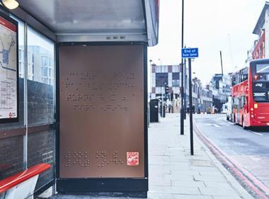 Mars unveils Braille bus stop advert for Maltesers