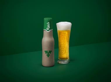 Carlsberg unveils prototype of Green Fibre Bottle