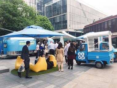 Co-op takes convenience range to cities and festivals