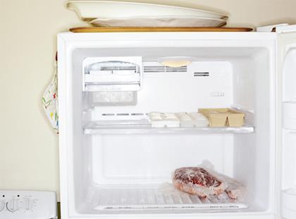 empty freezer