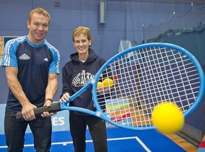 Sir Chris Hoy and Judy Murray