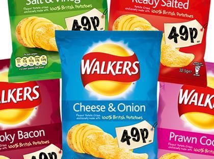 Walkers price-marked packs