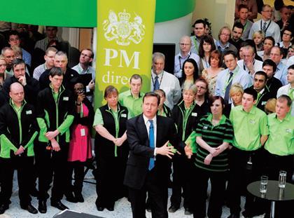 David Cameron visits Asda HQ