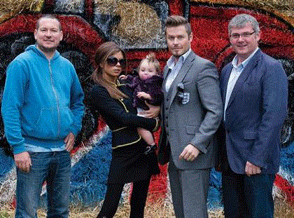 Pretend Posh and Becks rock up to back Red Tractor Week