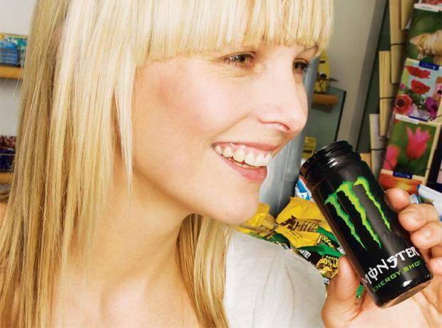 Monster energy drink shot Return to Story Image 1 of 1