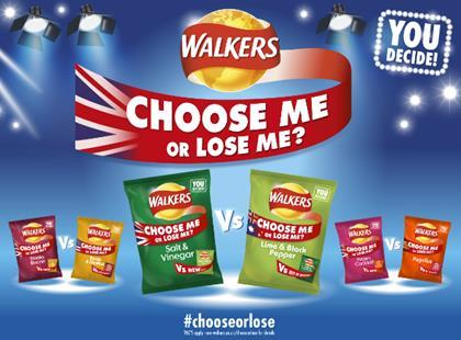 walkers uk flavours survive choose me or lose me threat