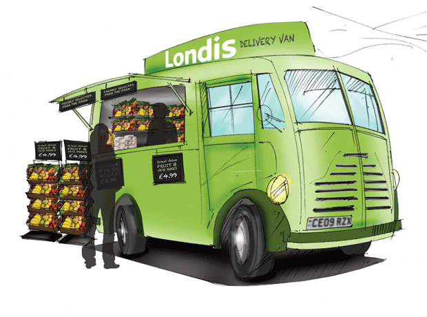 Londis delivery van