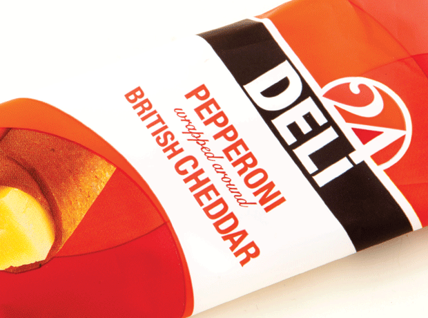 Deli pepperoni cheddar